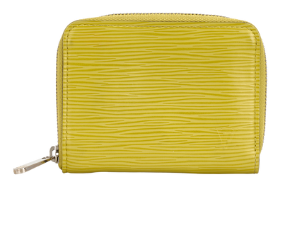 Louis Vuitton LV Zip Coin Purse, &pound;220, Accessories, Yellow, Leather, Front view